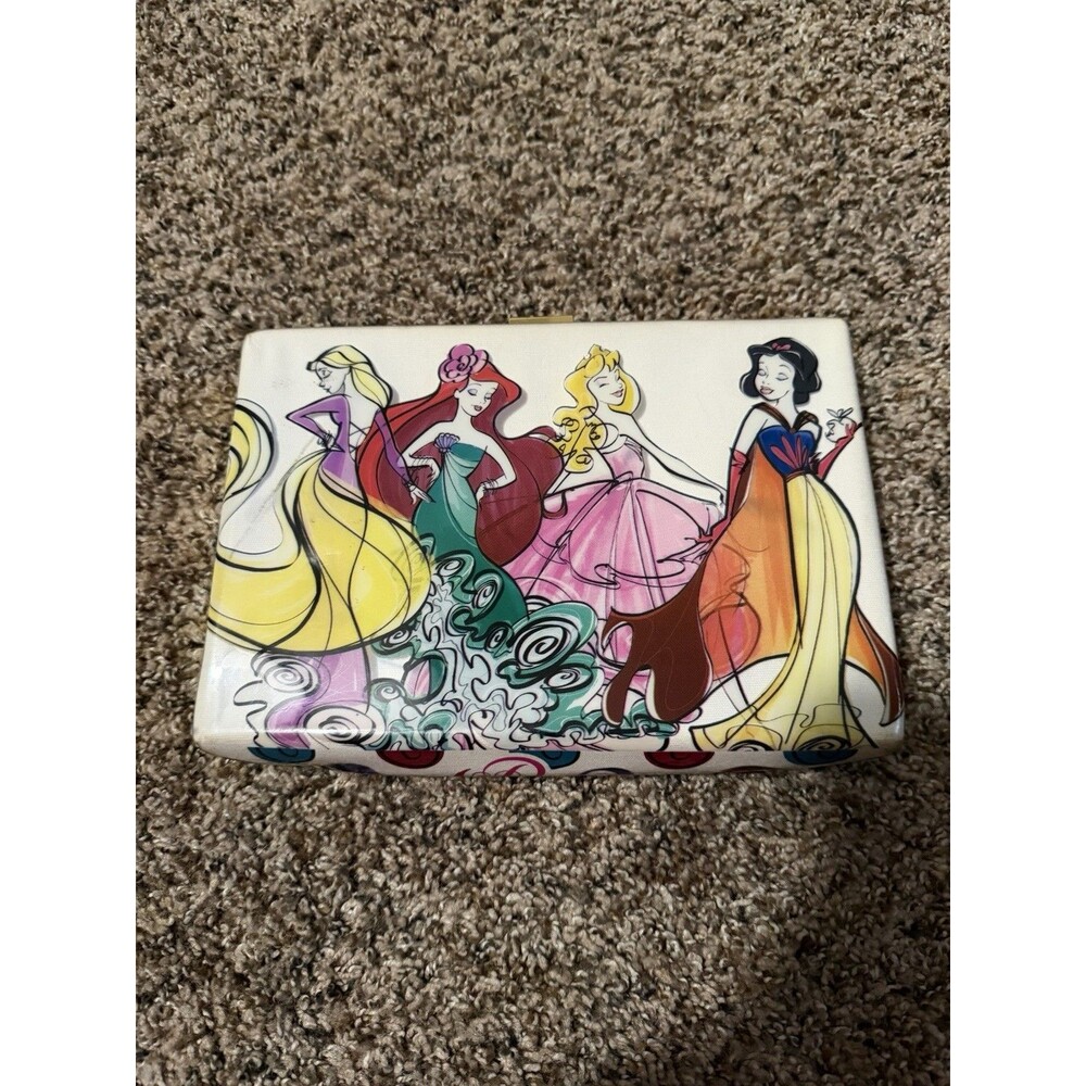Disney Parks Princess Clutch Purse Ariel Cinderella Aurora Snow White Bag